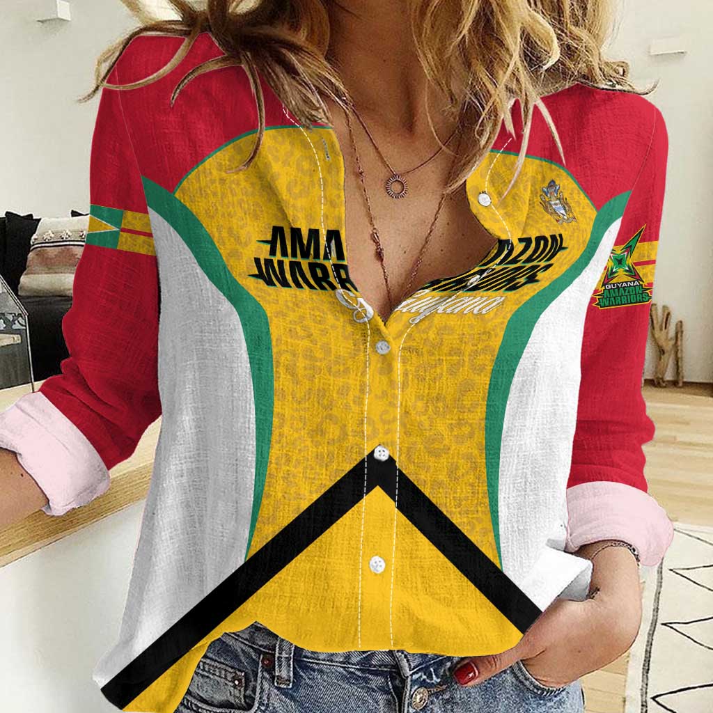 Guyana Cricket Custom Women Casual Shirt Amazon Warriors Est 2013 Version - Wonder Print Shop