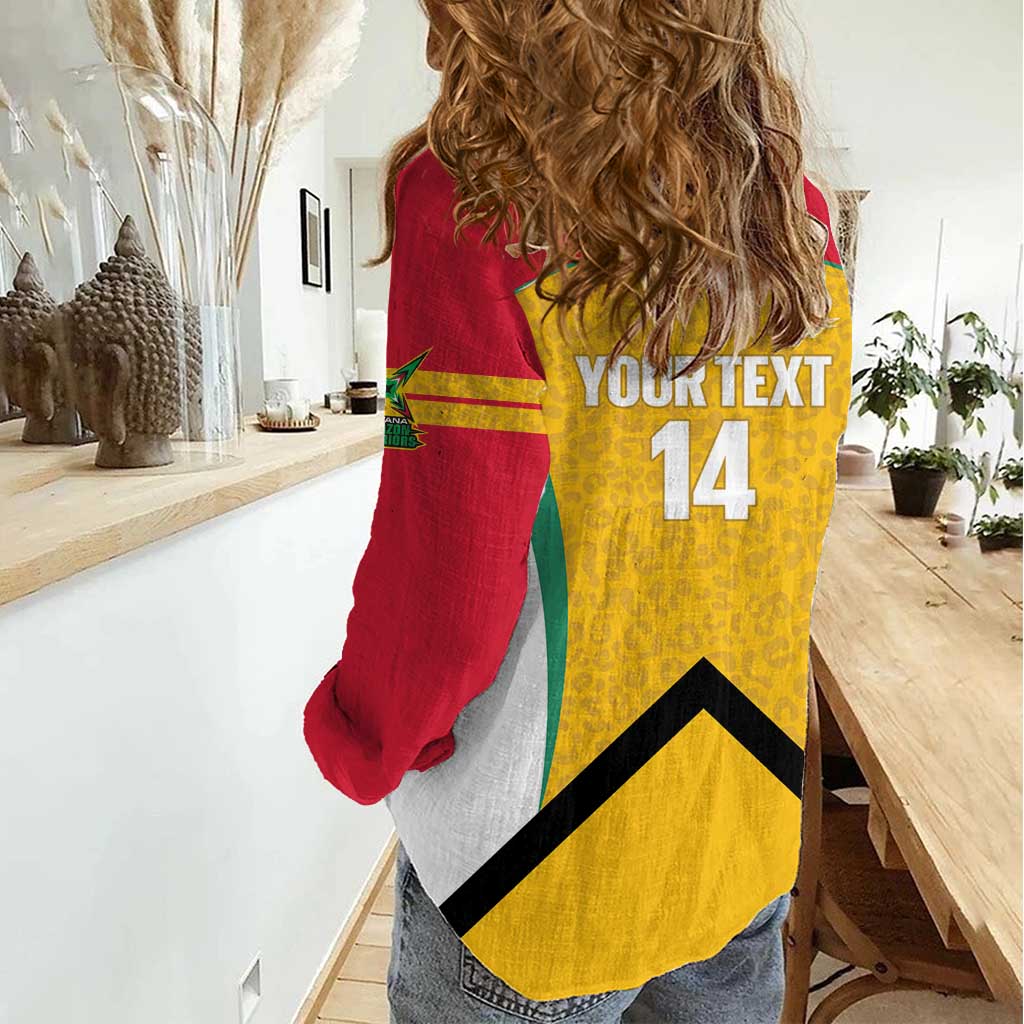 Guyana Cricket Custom Women Casual Shirt Amazon Warriors Est 2013 Version - Wonder Print Shop