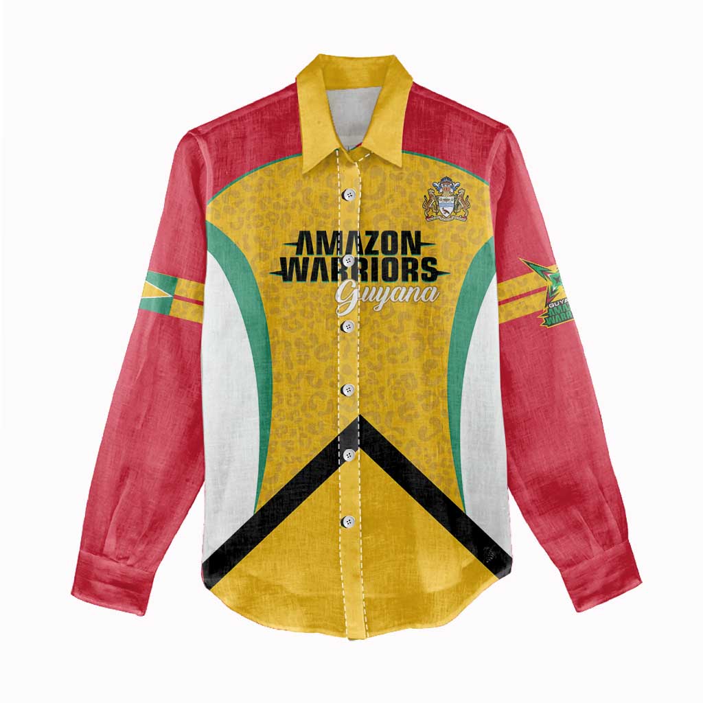 Guyana Cricket Custom Women Casual Shirt Amazon Warriors Est 2013 Version - Wonder Print Shop