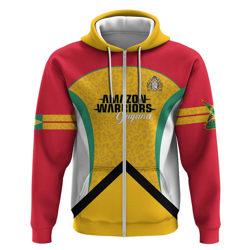 Guyana Cricket Custom Zip Hoodie Amazon Warriors Est 2013 Version - Wonder Print Shop