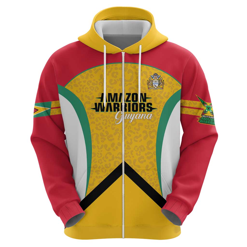 Guyana Cricket Custom Zip Hoodie Amazon Warriors Est 2013 Version - Wonder Print Shop