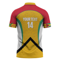 Guyana Cricket Custom Zipper Polo Shirt Amazon Warriors Est 2013 Version - Wonder Print Shop