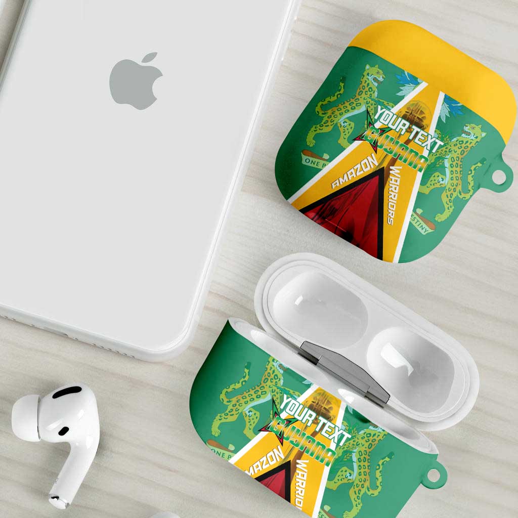 Custom Guyana Cricket Amazon Warriors AirPods Case Flag Style - Wonder Print Shop
