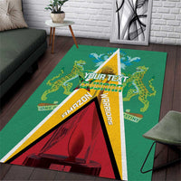 Custom Guyana Cricket Amazon Warriors Area Rug Flag Style - Wonder Print Shop