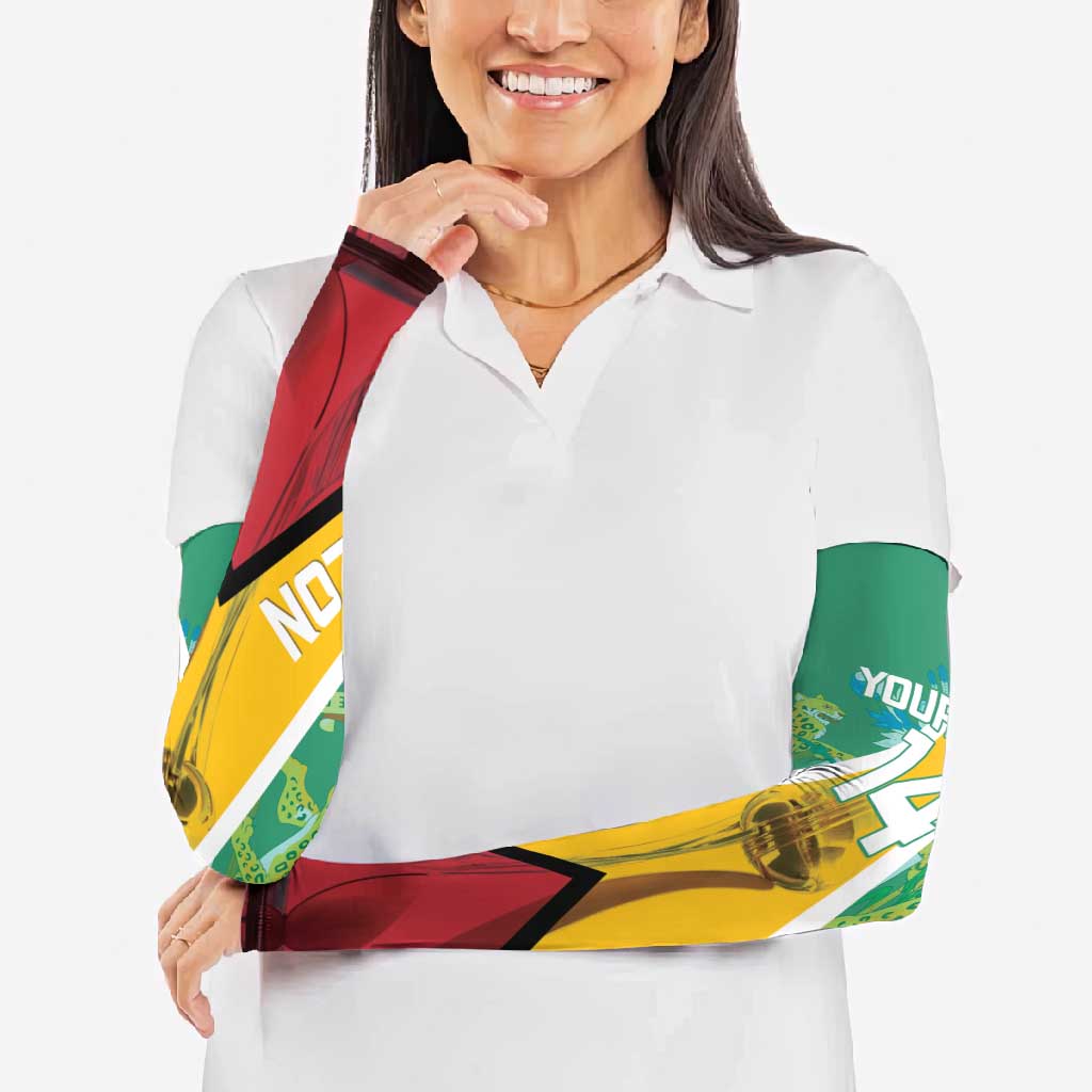 Custom Guyana Cricket Amazon Warriors Arm Sleeves Flag Style - Wonder Print Shop