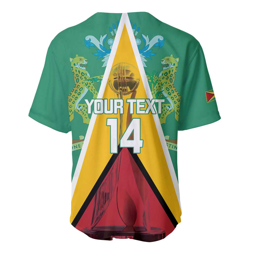 Custom Guyana Cricket Amazon Warriors Baseball Jersey Flag Style - Wonder Print Shop