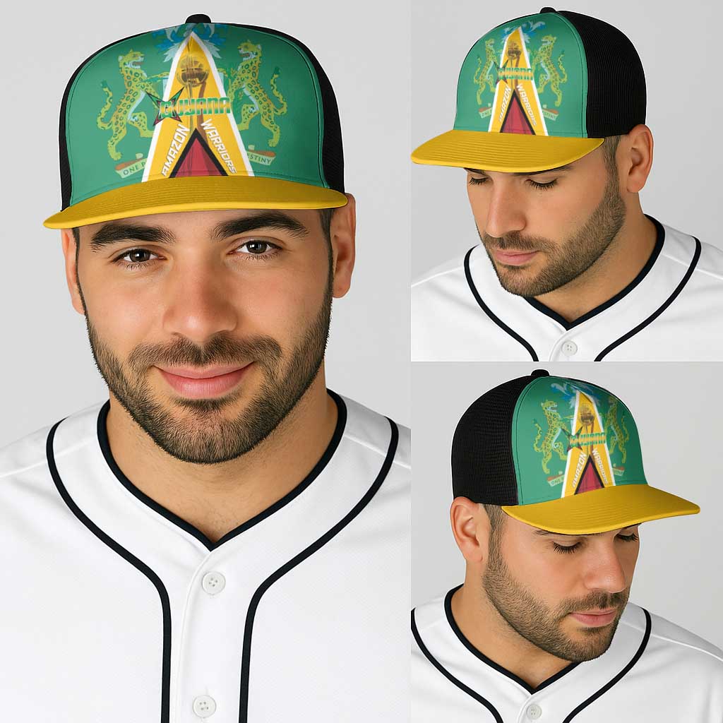 Guyana Cricket Amazon Warriors Baseball Net Cap Flag Style - Wonder Print Shop