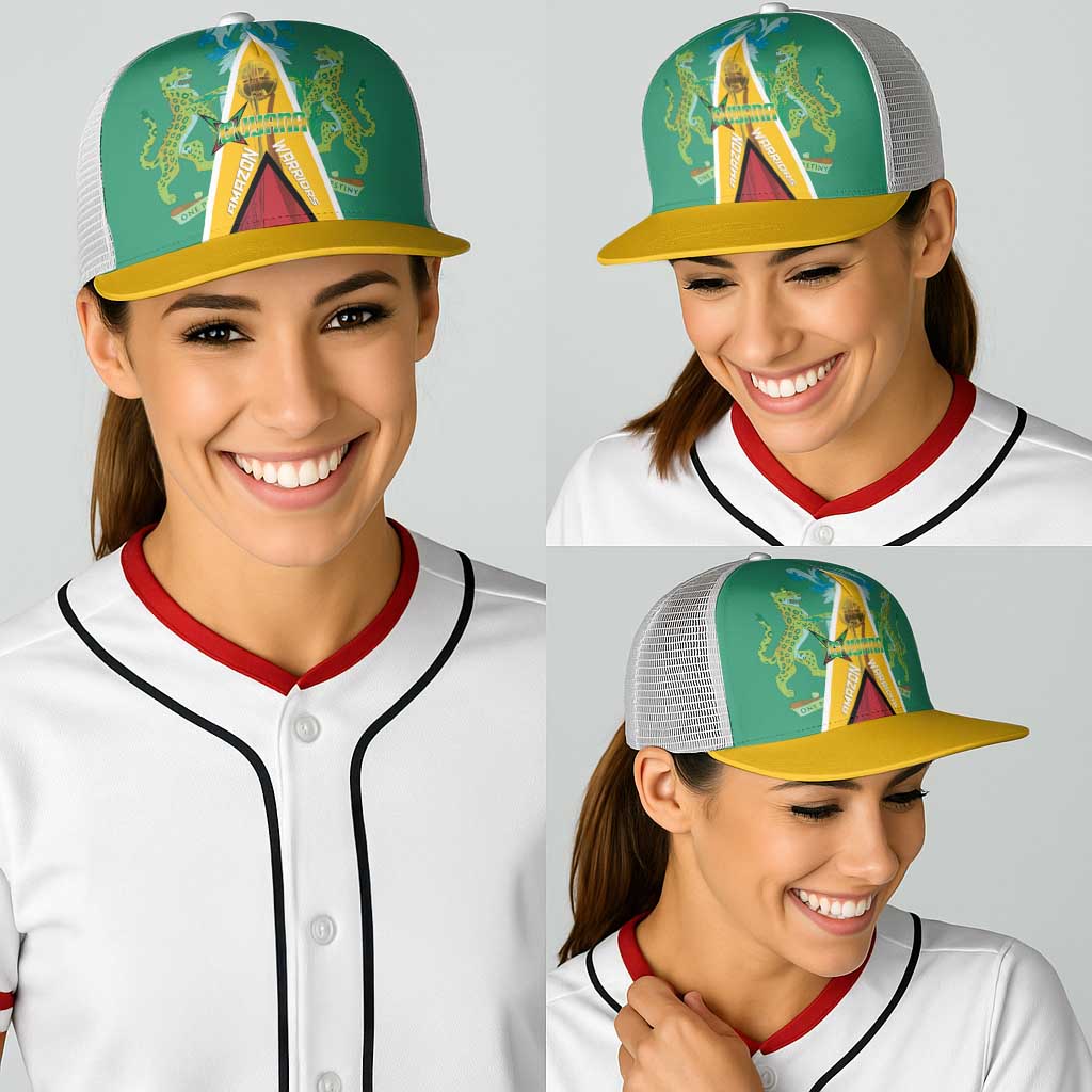 Guyana Cricket Amazon Warriors Baseball Net Cap Flag Style - Wonder Print Shop