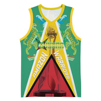 Custom Guyana Cricket Amazon Warriors Basketball Jersey Flag Style - Wonder Print Shop