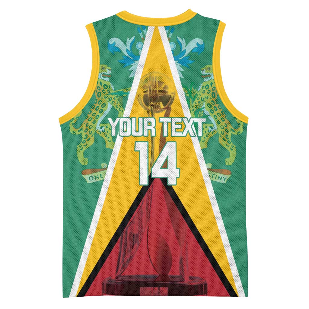 Custom Guyana Cricket Amazon Warriors Basketball Jersey Flag Style - Wonder Print Shop