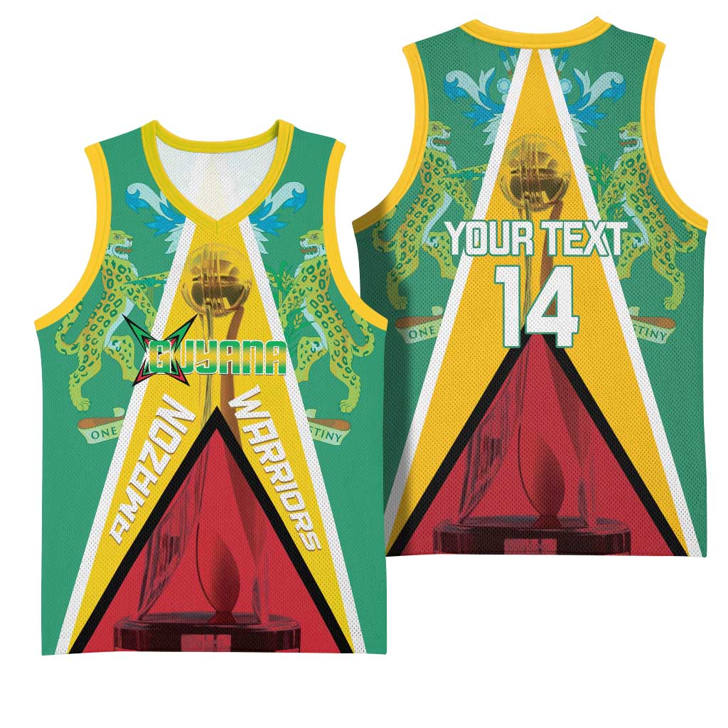 Custom Guyana Cricket Amazon Warriors Basketball Jersey Flag Style - Wonder Print Shop