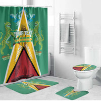 Custom Guyana Cricket Amazon Warriors Bathroom Set Flag Style - Wonder Print Shop