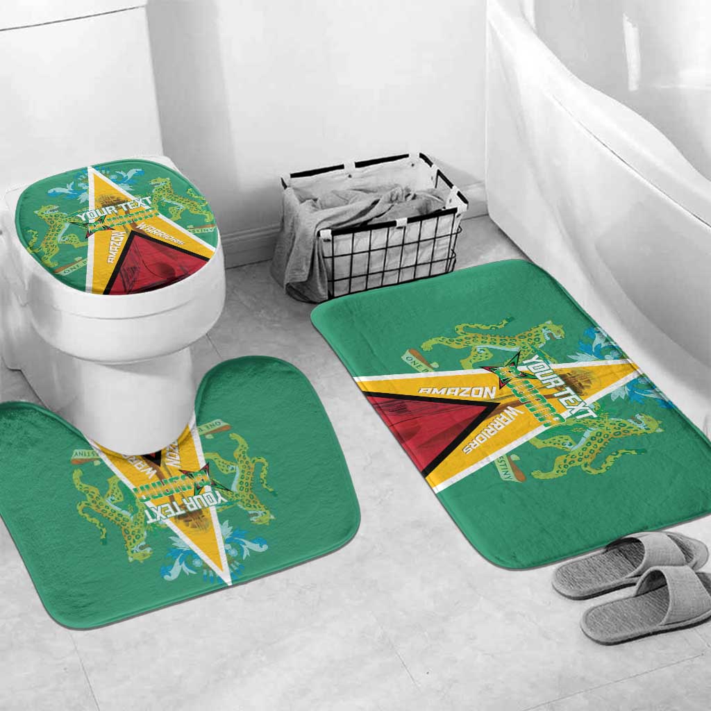 Custom Guyana Cricket Amazon Warriors Bathroom Set Flag Style - Wonder Print Shop