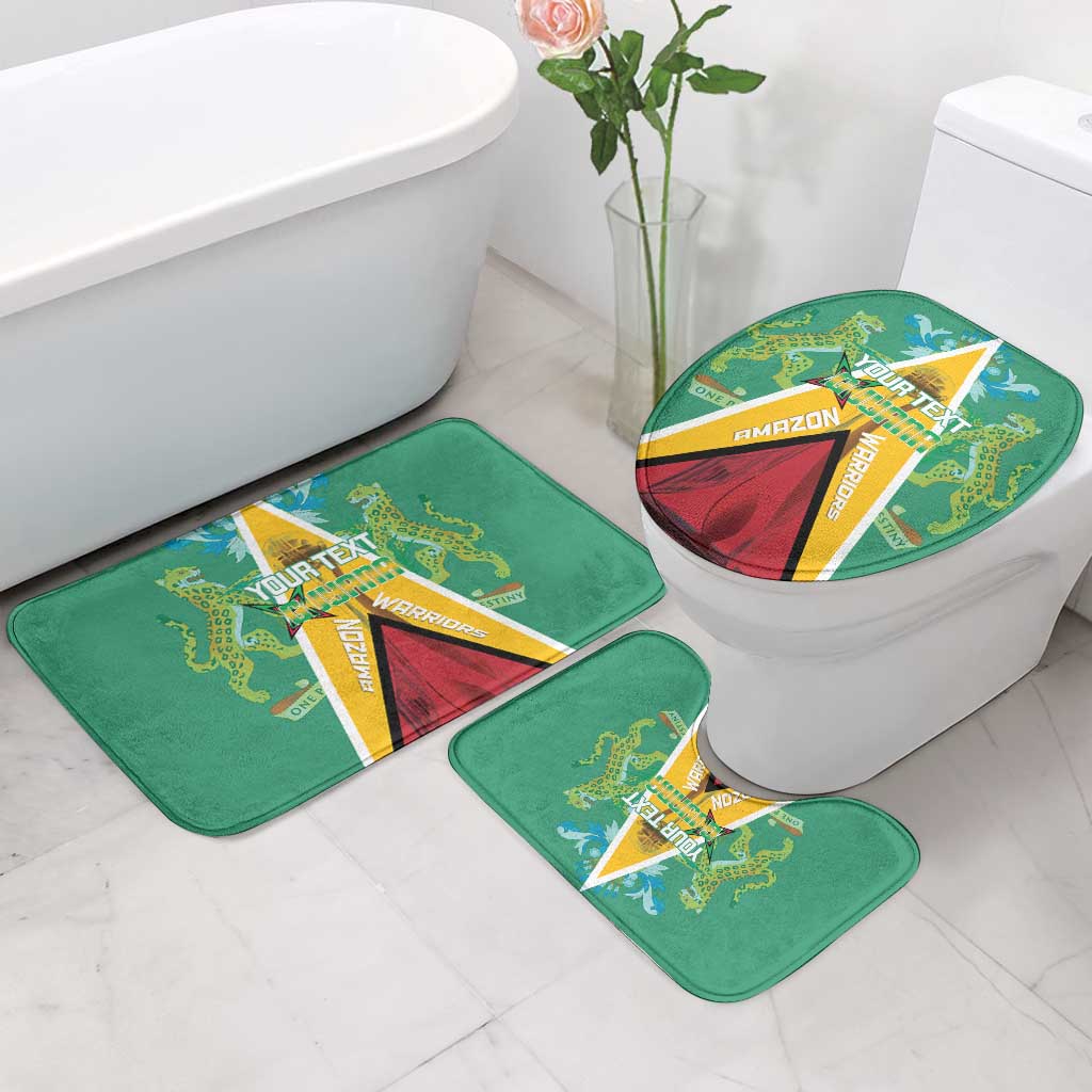 Custom Guyana Cricket Amazon Warriors Bathroom Set Flag Style - Wonder Print Shop