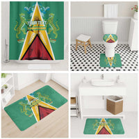 Custom Guyana Cricket Amazon Warriors Bathroom Set Flag Style - Wonder Print Shop