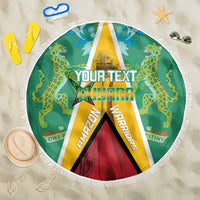 Custom Guyana Cricket Amazon Warriors Beach Blanket Flag Style - Wonder Print Shop
