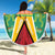 Custom Guyana Cricket Amazon Warriors Beach Blanket Flag Style - Wonder Print Shop