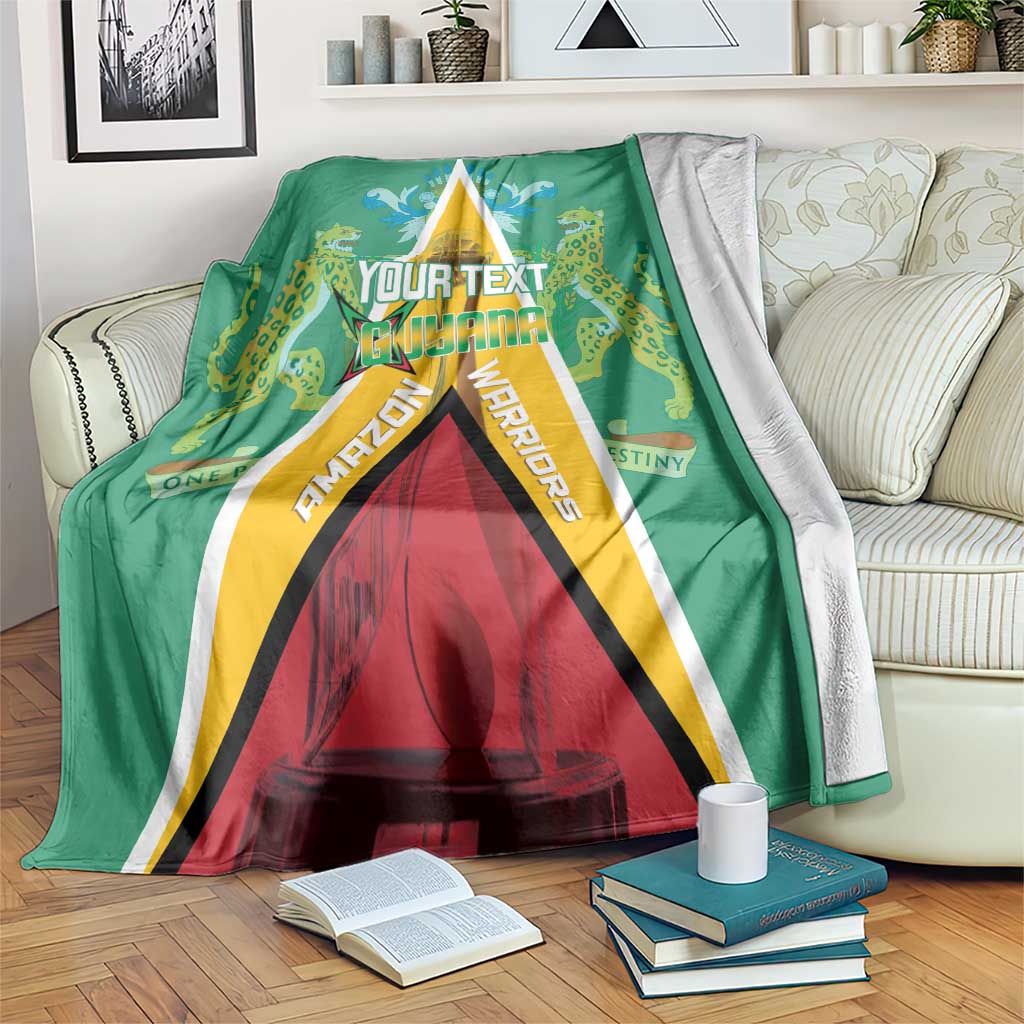 Custom Guyana Cricket Amazon Warriors Blanket Flag Style - Wonder Print Shop