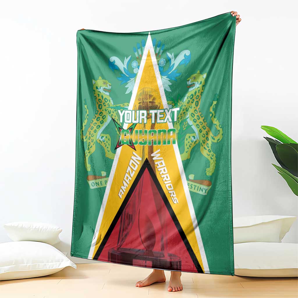Custom Guyana Cricket Amazon Warriors Blanket Flag Style - Wonder Print Shop
