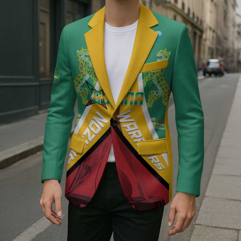 Custom Guyana Cricket Amazon Warriors Blazer Flag Style - Wonder Print Shop