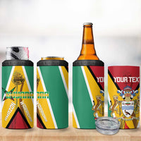 Custom Guyana Cricket Amazon Warriors 4 in 1 Can Cooler Tumbler Flag Style - Wonder Print Shop
