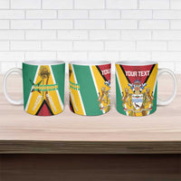 Custom Guyana Cricket Amazon Warriors Ceramic Mug Flag Style - Wonder Print Shop