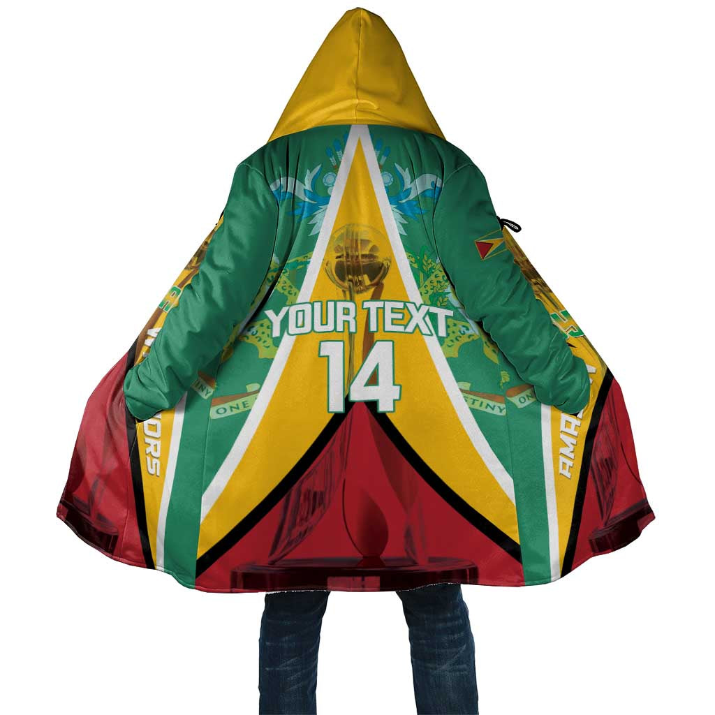 Custom Guyana Cricket Amazon Warriors Cloak Flag Style - Wonder Print Shop