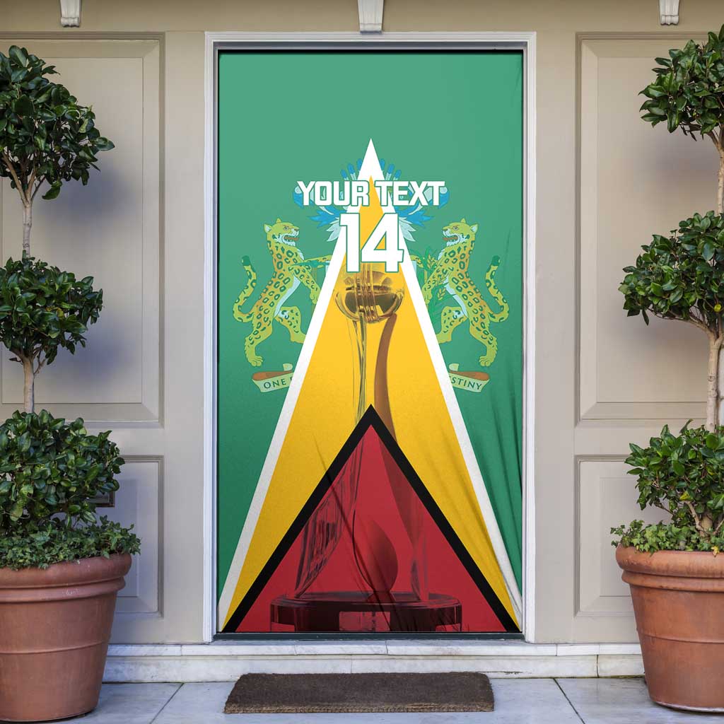 Custom Guyana Cricket Amazon Warriors Door Cover Flag Style - Wonder Print Shop