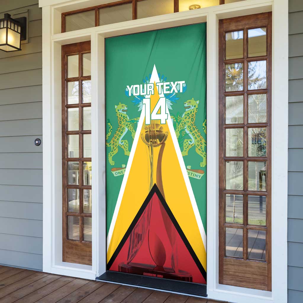 Custom Guyana Cricket Amazon Warriors Door Cover Flag Style - Wonder Print Shop