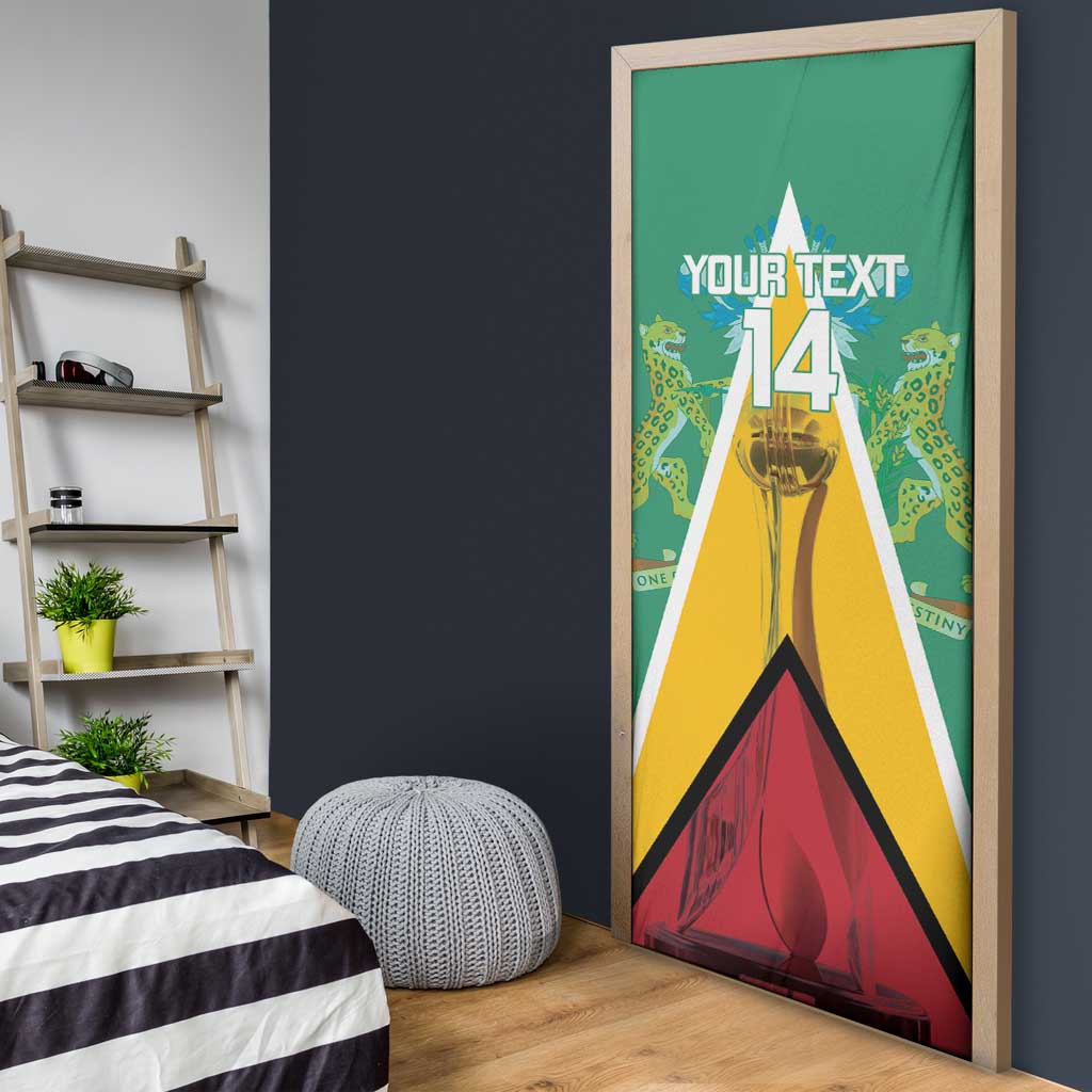 Custom Guyana Cricket Amazon Warriors Door Cover Flag Style - Wonder Print Shop