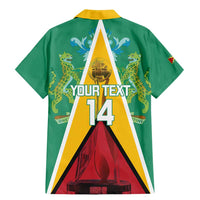 Custom Guyana Cricket Amazon Warriors Family Matching Mermaid Dress and Hawaiian Shirt Flag Style - Wonder Print Shop