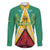 Custom Guyana Cricket Amazon Warriors Family Matching Off The Shoulder Long Sleeve Dress and Hawaiian Shirt Flag Style - Wonder Print Shop
