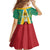 Custom Guyana Cricket Amazon Warriors Family Matching Off Shoulder Maxi Dress and Hawaiian Shirt Flag Style - Wonder Print Shop