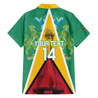 Custom Guyana Cricket Amazon Warriors Family Matching Summer Maxi Dress and Hawaiian Shirt Flag Style - Wonder Print Shop