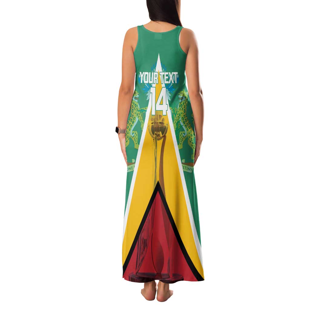 Custom Guyana Cricket Amazon Warriors Family Matching Tank Maxi Dress and Hawaiian Shirt Flag Style - Wonder Print Shop