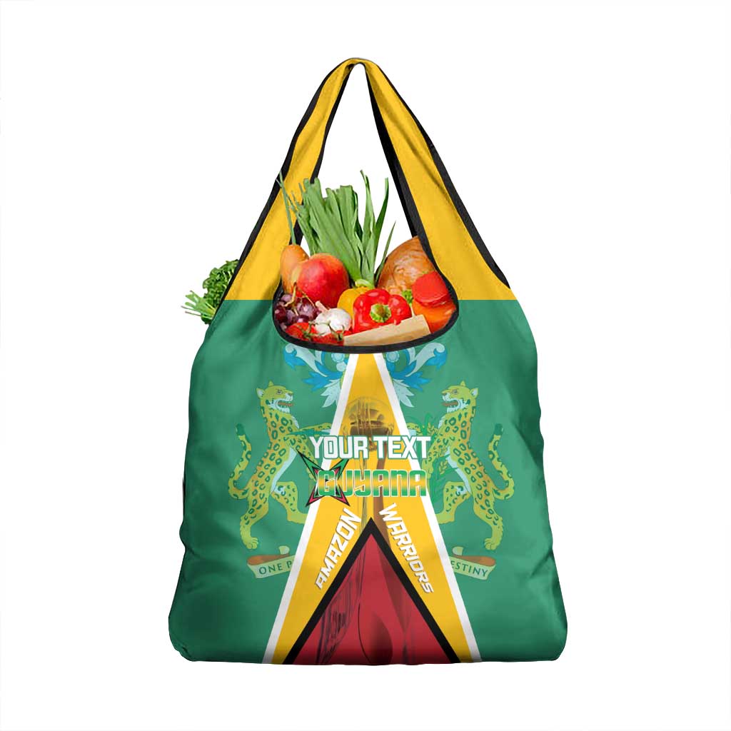 Custom Guyana Cricket Amazon Warriors Grocery Bag Flag Style - Wonder Print Shop