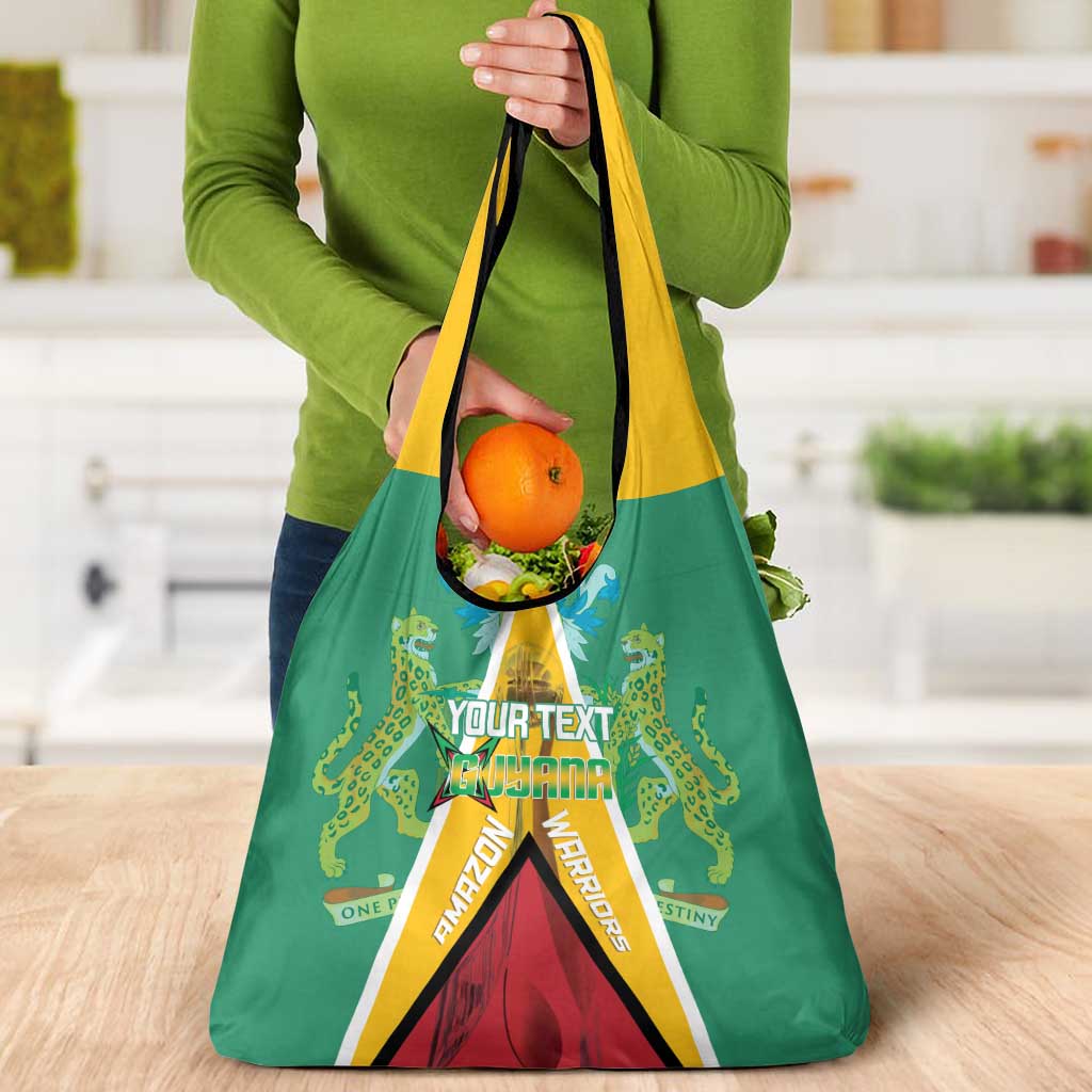 Custom Guyana Cricket Amazon Warriors Grocery Bag Flag Style - Wonder Print Shop
