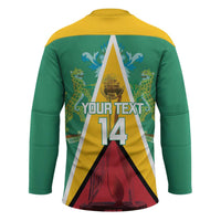 Custom Guyana Cricket Amazon Warriors Hockey Jersey Flag Style - Wonder Print Shop