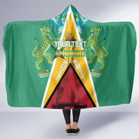 Custom Guyana Cricket Amazon Warriors Hooded Blanket Flag Style - Wonder Print Shop