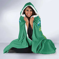 Custom Guyana Cricket Amazon Warriors Hooded Blanket Flag Style - Wonder Print Shop