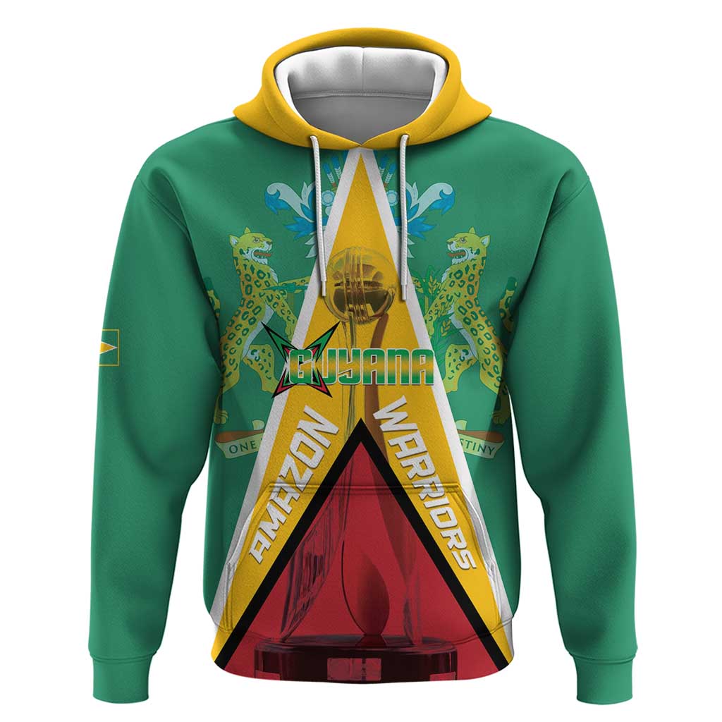 Custom Guyana Cricket Amazon Warriors Hoodie Flag Style - Wonder Print Shop