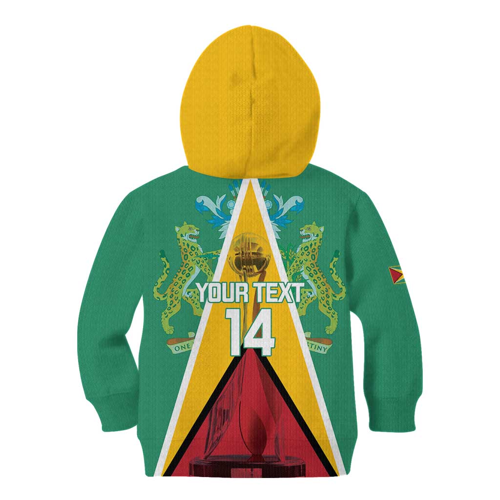 Custom Guyana Cricket Amazon Warriors Kid Hoodie Flag Style - Wonder Print Shop