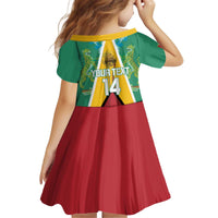 Custom Guyana Cricket Amazon Warriors Kid Short Sleeve Dress Flag Style - Wonder Print Shop