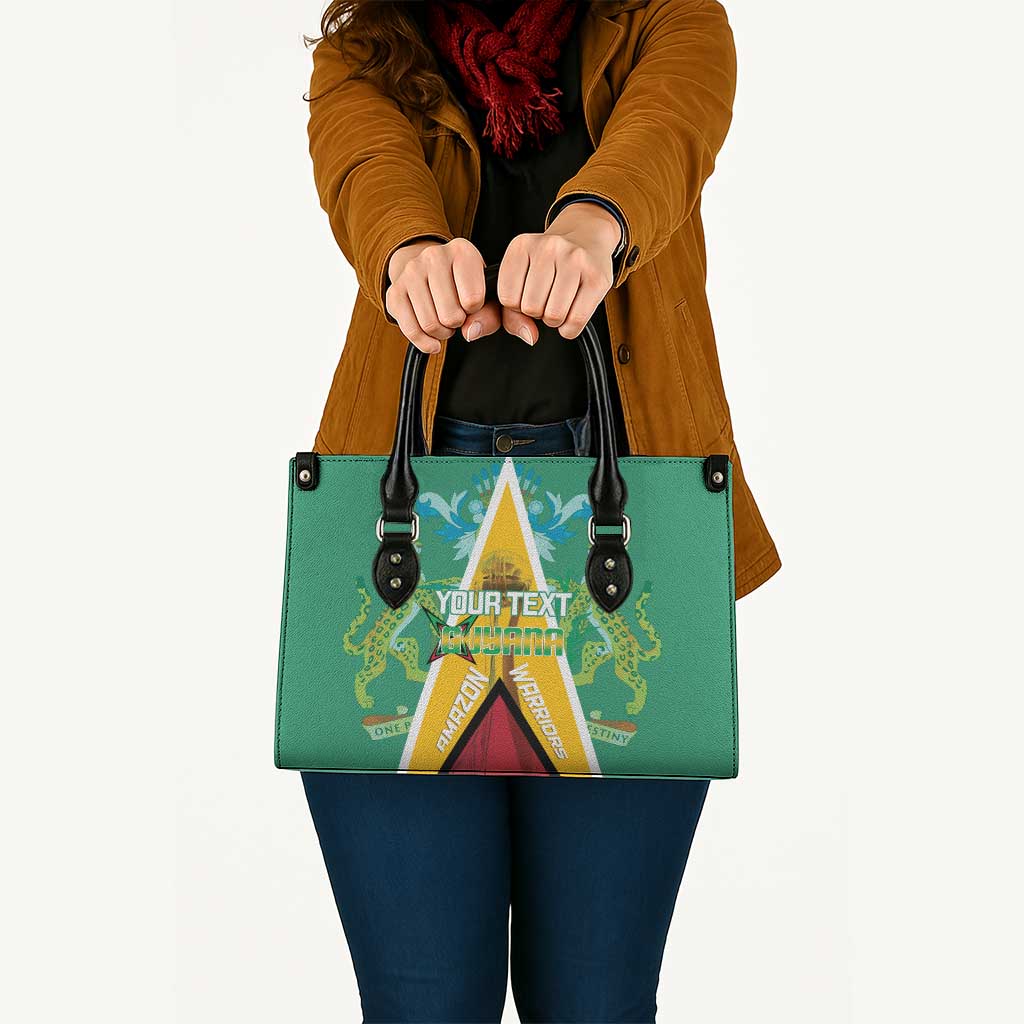 Custom Guyana Cricket Amazon Warriors Leather Bag Flag Style - Wonder Print Shop