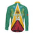Custom Guyana Cricket Amazon Warriors Long Sleeve Button Shirt Flag Style - Wonder Print Shop