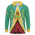 Custom Guyana Cricket Amazon Warriors Long Sleeve Polo Shirt Flag Style - Wonder Print Shop