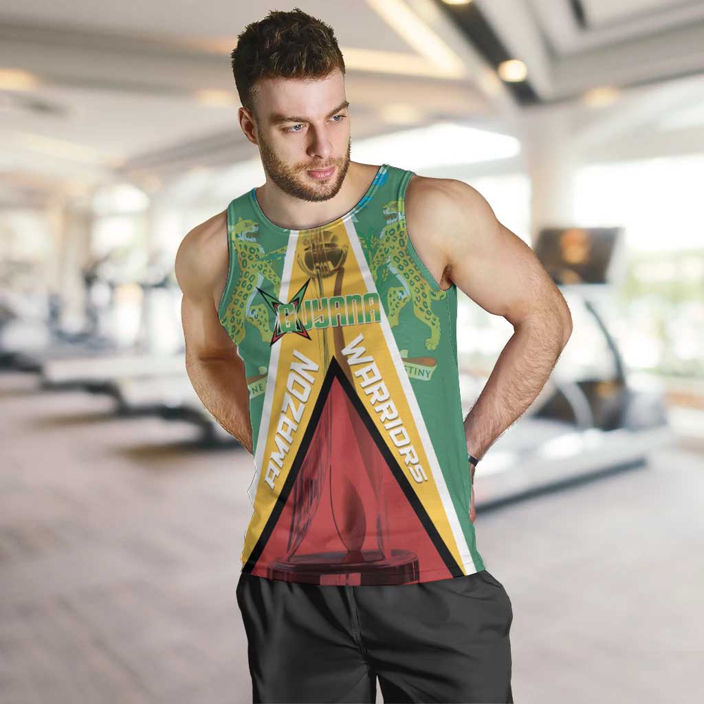 Custom Guyana Cricket Amazon Warriors Men Tank Top Flag Style - Wonder Print Shop