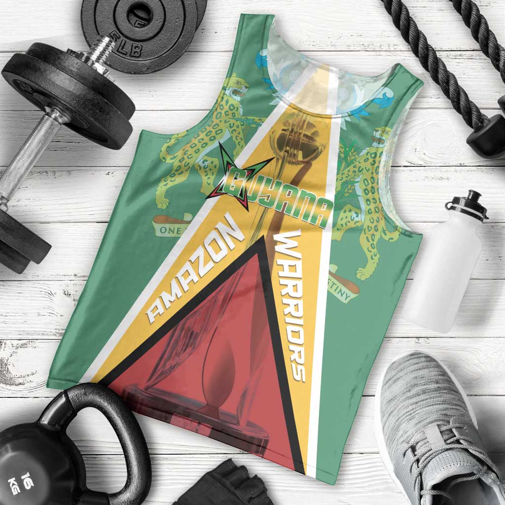 Custom Guyana Cricket Amazon Warriors Men Tank Top Flag Style - Wonder Print Shop