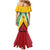 Custom Guyana Cricket Amazon Warriors Mermaid Dress Flag Style - Wonder Print Shop
