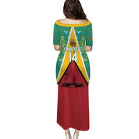 Custom Guyana Cricket Amazon Warriors Puletasi Flag Style - Wonder Print Shop